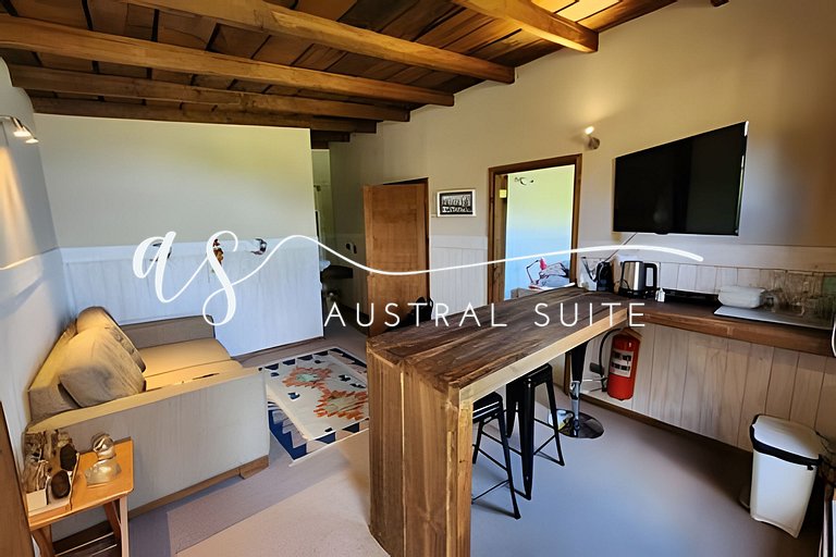 Casas à beira do lago, campo de padel