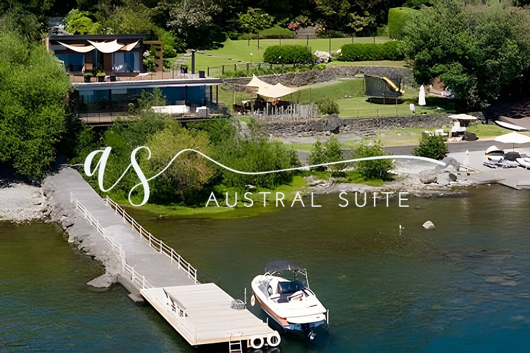 Lakeside houses, padel court