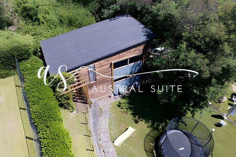 Lakeside houses, padel court