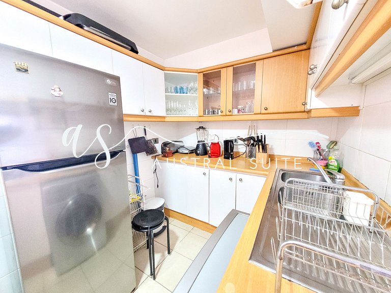 Amplo apartamento com vista para Praia Reñaca