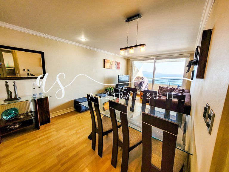 Grand apartment overviewing Reñaca Beach