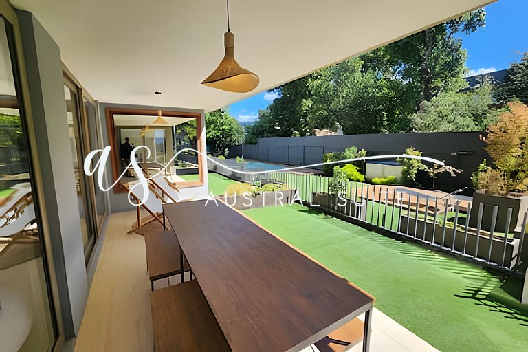 Departamento central y acceso al Lago