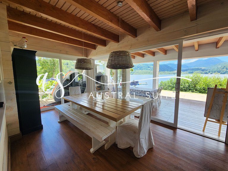 Parcela con 3 casas y 22 personas Lago Colico