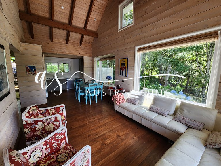 Parcela con 3 casas y 22 personas Lago Colico