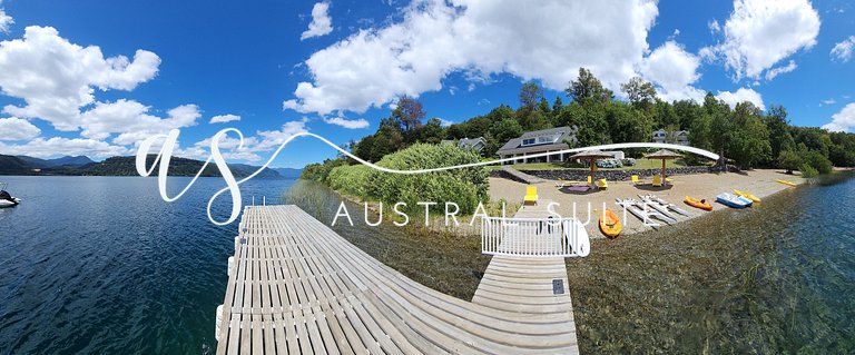 Parcela con 3 casas y 22 personas Lago Colico