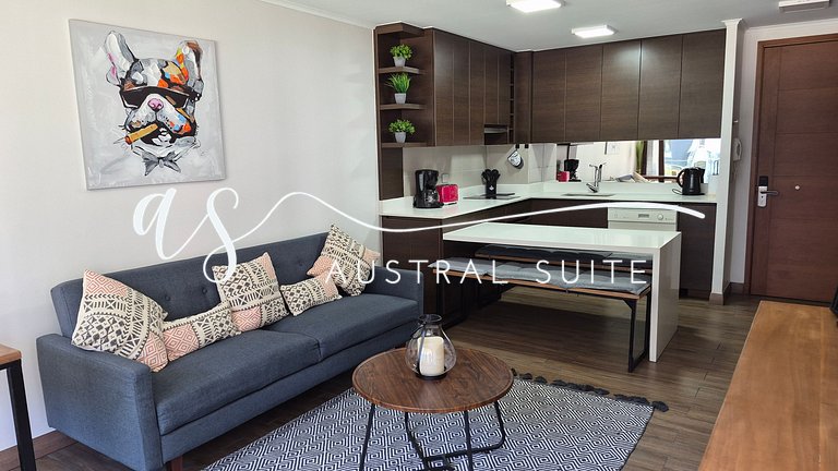 Modern family apartment in La Poza de Pucón